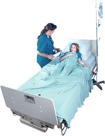 Krankenschwester und Kind